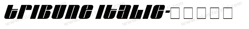 Tribune Italic字体转换